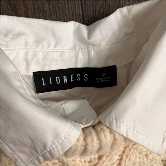 Lioness Cream Cable Knit Cropped Sweater - Picture 2 of 4